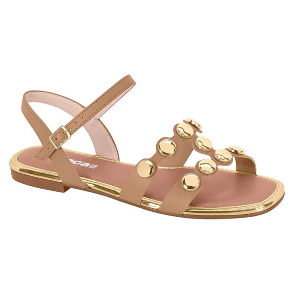 Sandalia Moleca 5435-550 nude-dorado