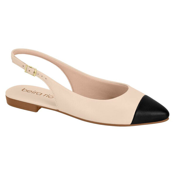 Zapato Beira Rio 4134-1016 crema-negro