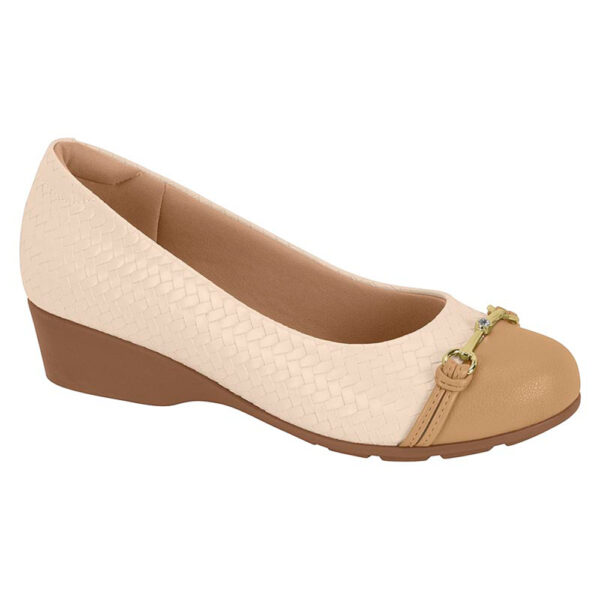 Zapato Modare 7014-293 crema-castaño claro
