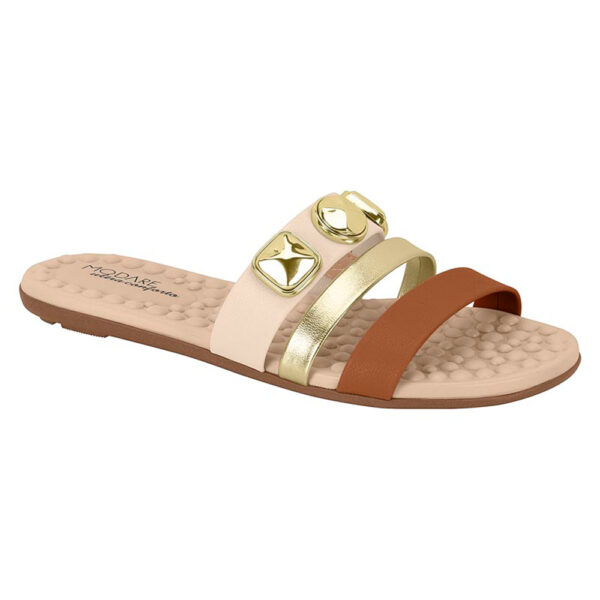 Sandalia Modare 7163-128 crema-avellana-dorado