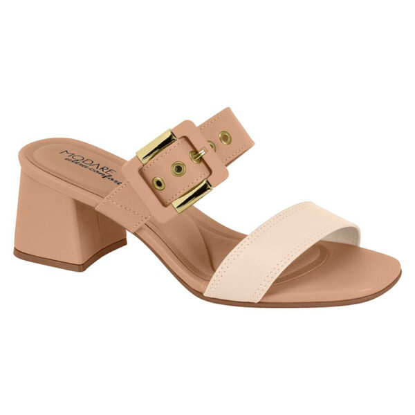 Sandalia de taco Modare 7172-124 nude-crema