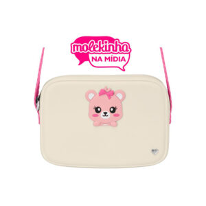 Cartera Molekinha 20019-8 blanco off-rosa