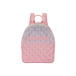 Mochila Molekinha 20023-2 rosa-plata-rosa