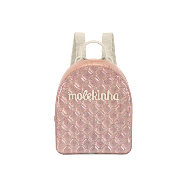 Mochila Molekinha 20023-5 plata-oro-blanco off