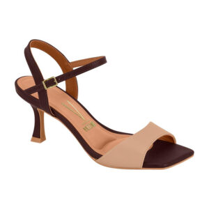 Sandalia de taco Vizzano 6536-100 beige-cacao