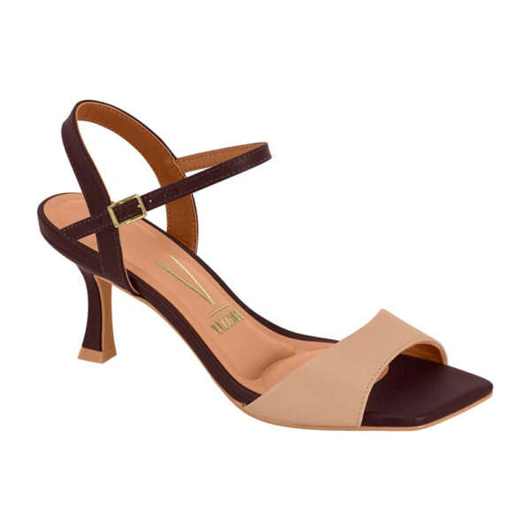 Sandalia de taco Vizzano 6536-100 beige-cacao