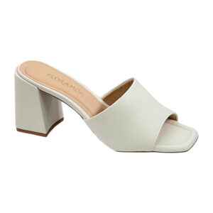 Sandalia de taco Floramor 7027A-19858 blanco off