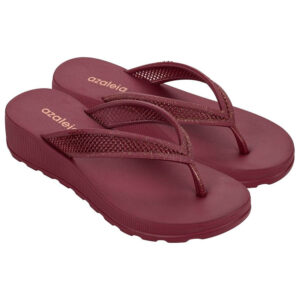Zapatilla Azaleia 19185-BM348 rojo cereza