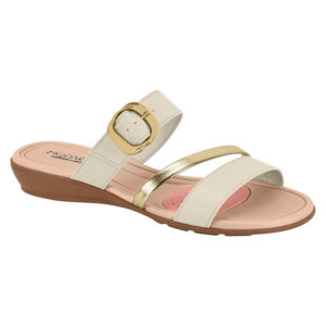 Sandalia Modare 7127-261 blanco off - dorado