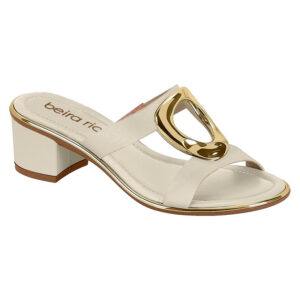 Sandalia de taco Beira Rio 8379-257 blanco off