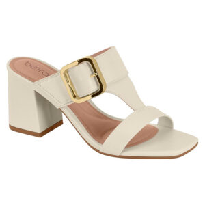 Sandalia de taco Beira Rio 8436-240 blanco off