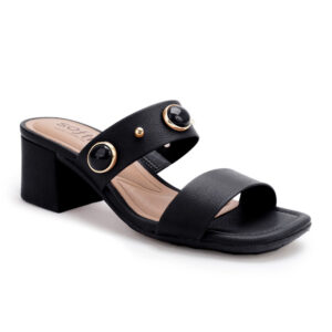 Sandalia de taco Softli 10019-10273 negro