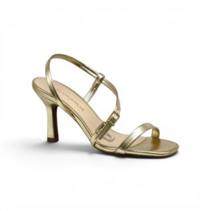 Sandalia de taco Floramor 1118-20378 oro