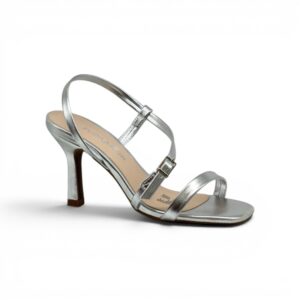 Sandalia de taco Floramor 1118-20378 plata