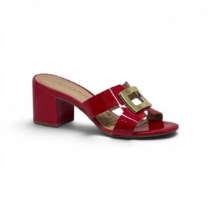 Sandalia de taco Floramor 6902A-20273 rojo