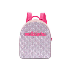 Mochila de niña Molekinha 20023-5 plata-pink