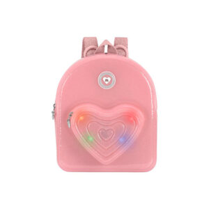 Mochila de niña Molekinha 20064-1 rosa translucido con luces