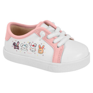 Zapato de niña pequeña Molekinha 2118-598 blanco-rosa