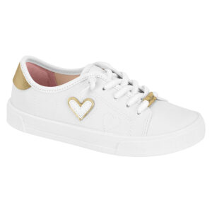 Zapato de niña Molekinha 2524-465 blanco-dorado