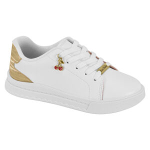 Zapato de niña Molekinha 2575-113 blanco-dorado