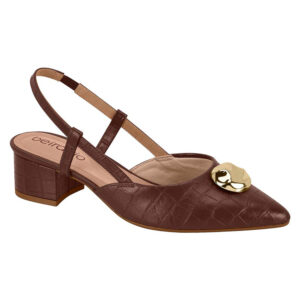 Zapato de taco Beira Rio 4182-233 chocolate