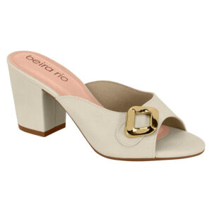 Sandalia de taco Beira Rio 8280-596 blanco off