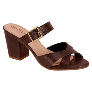 Sandalia de taco Beira Rio 8280-597 chocolate