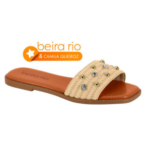 Sandalia baja Beira Rio 8571-102 natural-terracota