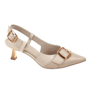 Zapato de taco destalonado Bebece T3814-373 avena