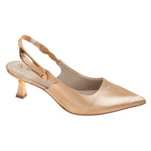 Zapato de taco destalonado Bebece T3814-381 dorado