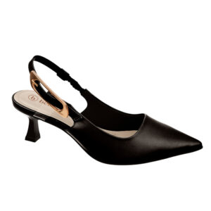 Zapato de taco destalonado Bebece T3814-381 negro