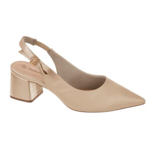 Zapato de taco destalonado Bebece T3831-137 nude