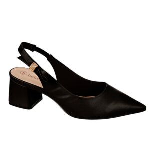 Zapato de taco destalonado Bebece T3831-137 negro