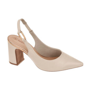 Zapato de taco destalonado Bebece T7011-244 avena