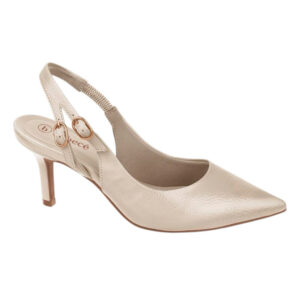 Zapato de taco destalonado Bebece T7029-156 avena