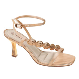 Sandalia de taco Bebece T7549-651 dorado