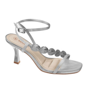 Sandalia de taco Bebece T7549-651 plata