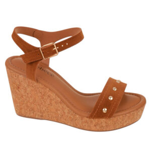 Sandalia de plataforma Bebece T9213-486 whisky