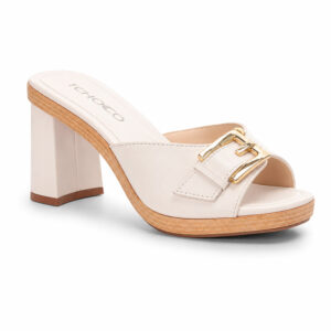 Sandalia de taco Tchocco 59601 blanco