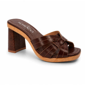 Sandalia de taco Tchocco 59602 café