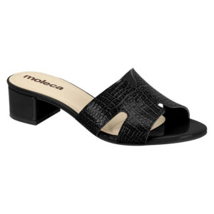 Sandalia de taco bajo Moleca 5259-875 negro