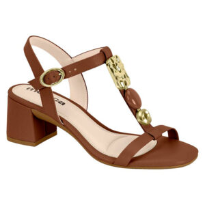 Sandalia de taco Moleca 5496-126 avellana
