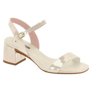 Sandalia de taco Moleca 5571-101 blanco off
